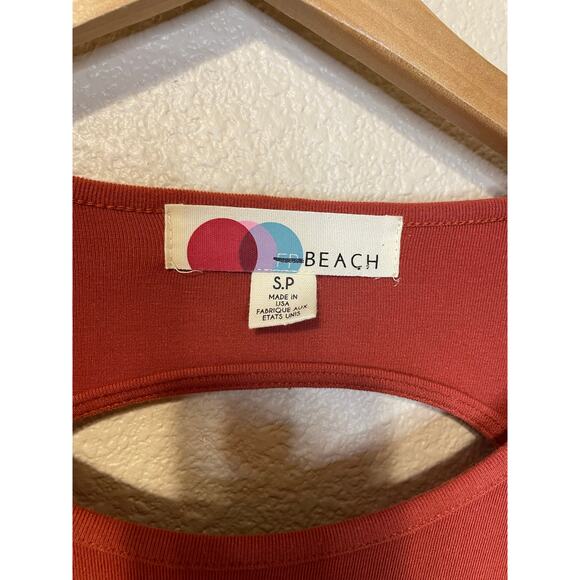 Free People Beach Burnt Orange Long Sleeve Backless Body-Con Maxi Dress Small - Picture 3 of 11